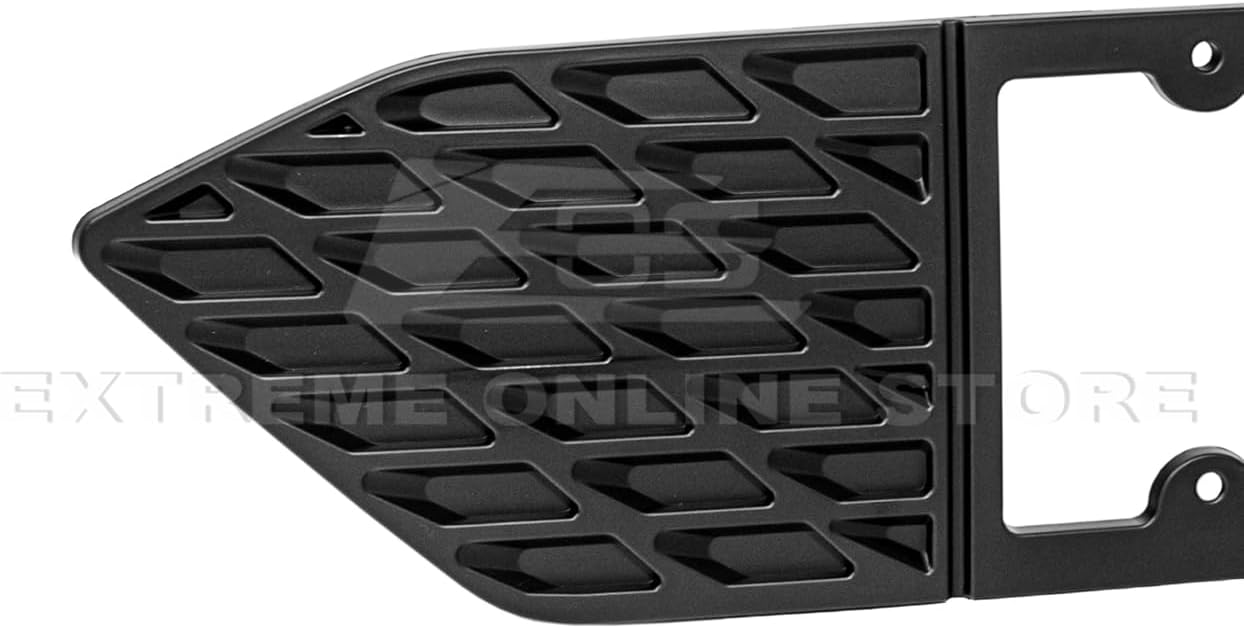 Replacement for 2024-Present Ford Mustang S650 Models | Performance Package ABS Plastic - Painted Matte Black Rear License Plate Frame Backing Trim Cover VENT-1269-ABS