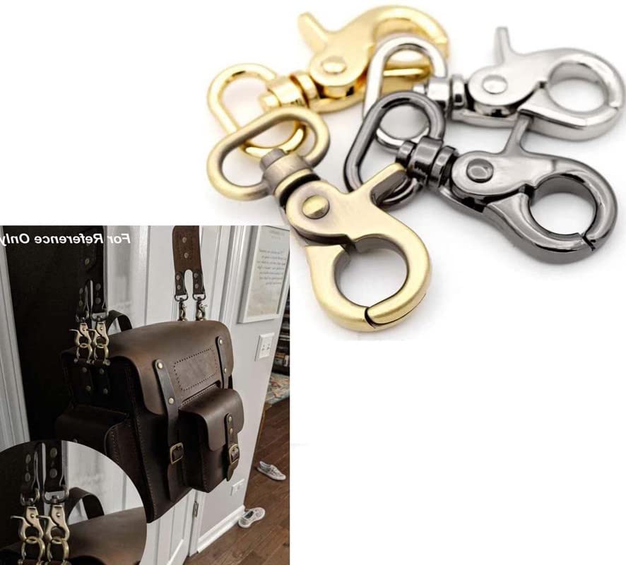 Image of DIY Crafts 10 Pcs D Rings, Rose Pink, Lobster Claw Clasps Swivel Lanyards Trigger Snap Hooks Strap, D Rings Slide Buckle for Keychain, Bags and Jewelr (10 Pcs D Rings, Rose Pink)