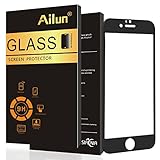 iPhone 6 Screen Protector,iPhone 6s Screen Protector,by Ailun,2.5D Curved Edge Tempered Glass Screen Saver,Edge-to-Edge Full Screen Coverage-Siania Retail Package[4.7 Black]