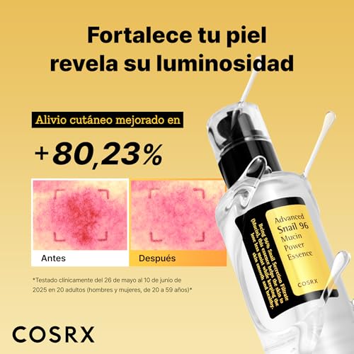 COSRX Snail Mucin 96% Power Face Serum 3.38 fl oz 100ml, Serum Hidratante para el Rostro, Cuidado Personal, Piel Brillante bajo el Maquillaje, Cuidado de la Piel Coreano, Belleza Coreana - imagen 2