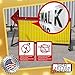 Marquee Letters for Portable Road Signs - 8 Inch Black Letters, Red Numbers on 8 7/8 Inch Flexible 030 mil Panel, Sign Letter Depot - Made in USA