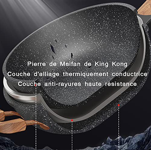 Wok de Piedra Maifan Antiadherente Resistente 30 cm miniatura 3