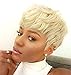 BeiSD Short Pixie Cuts Hair Wigs for Women Girls Short Wigs with Bangs Synthetic Wigs for Black/White Women (X1030-Blonde)