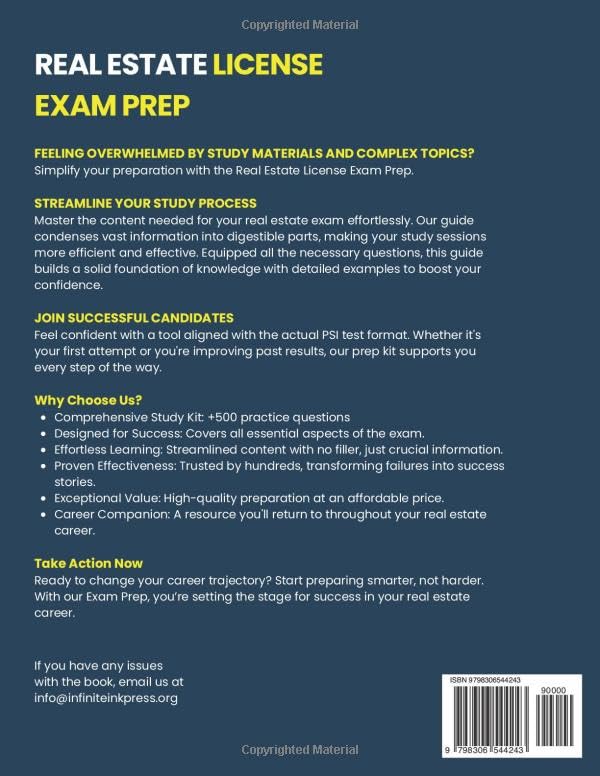 South Carolina Real Estate License Exam Prep: Your Complete Study Solution with In-Depth Knowledge, 500 Expertly Explained Questions and Proven Test Strategies (Real Estate License Exam Prep Guides) - Image 2