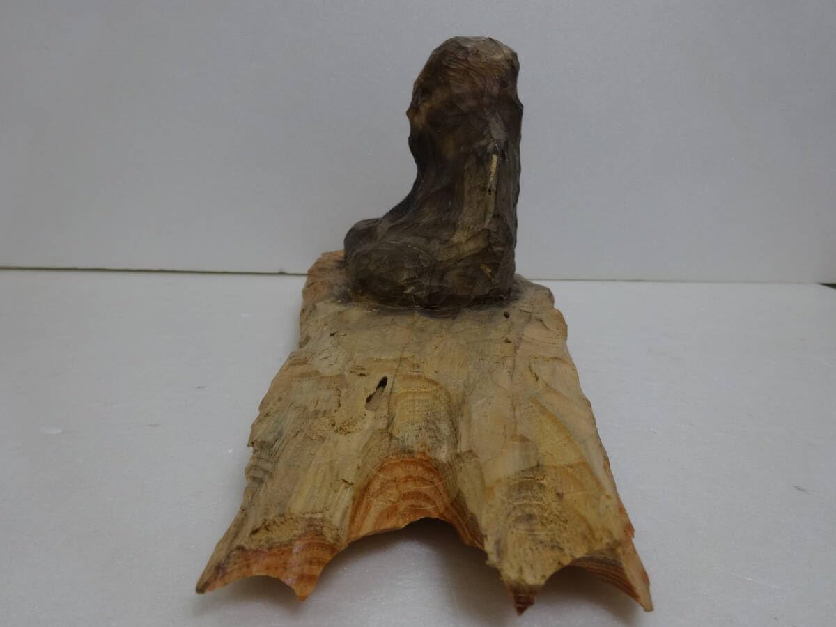 ★岸野承　座　壬寅　松材　 現代アート モダン★ ☆岸野承 座 壬寅 松材 現代アート モダン☆ 岸野承 座 壬