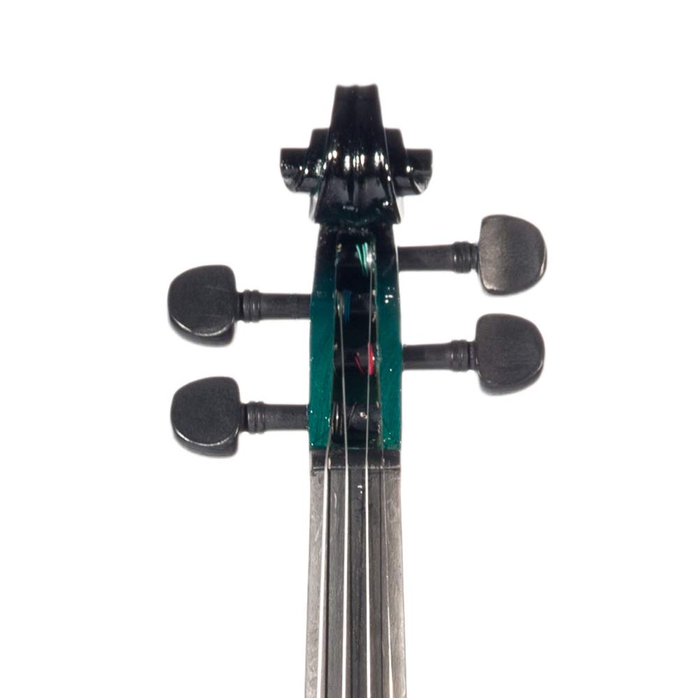 Violino Acustico 4/4 Full Size Fiddle + Custodia Archetto colofonia Blu e Nero per Studenti Principianti Set di Accessori per Violino