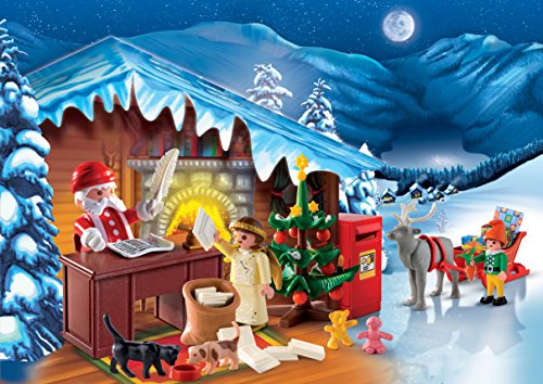 51c76J5mYWL Playmobil - 4161 - Jeu de Construction - Calendrier de l'Avent Atelier du Père Noël