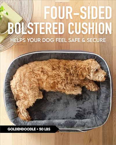 Ohgeni PBS5V248 Orthopedic Dog Bed For Extra Large Dogs, Dog Couch Design With Egg Foam Support, Removable, Machine Washable Plush Cover And Non-Slip Bottom thumb #2