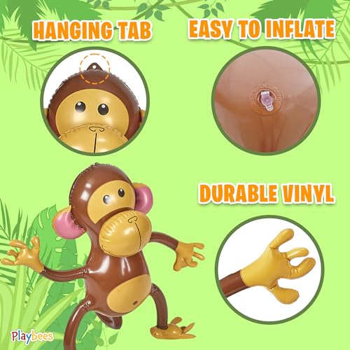 image for Playbees Large Inflatable Monkey 27