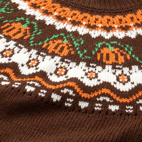 Qbily Girl's Fall Winter Pullover Sweater Casual Halloween Christmas Knitted Sweater 5-14 Years Boys3
