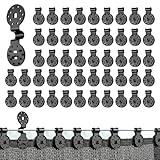 Auravale 50 Piezas Clip de Red de Sombra, Clips de Plástico para Tela Protectora Clips De Fijación para Mallas Redes de Jardín Especial con Ojal Enganches para Toldos Exterior Protección Solar