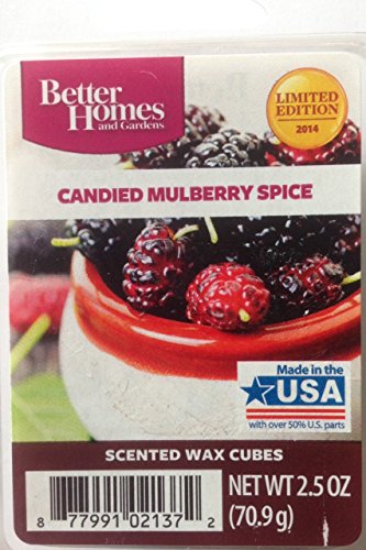 1 X Better Homes and Gardens Candied Mulberry Spice Wax Cubes