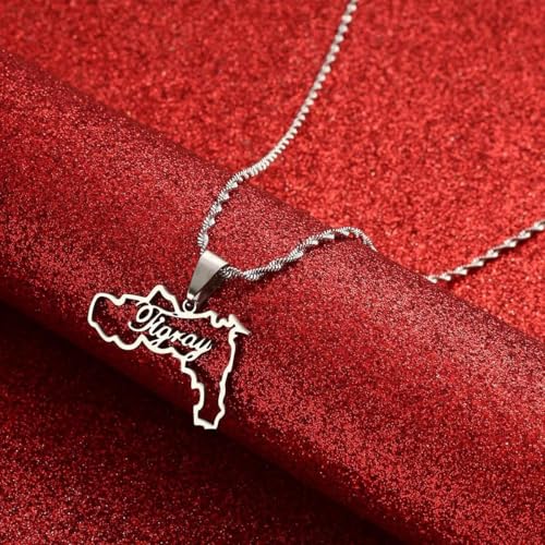 Tigray Map Necklace3