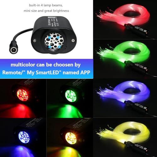 Image of AMKI Mini 6W Twinkle Sound Mode RGBW Light Source Engine Driver Remote /APP Control Starlight Box Motor for Fiber Optic Star Ceiling Light Kit
