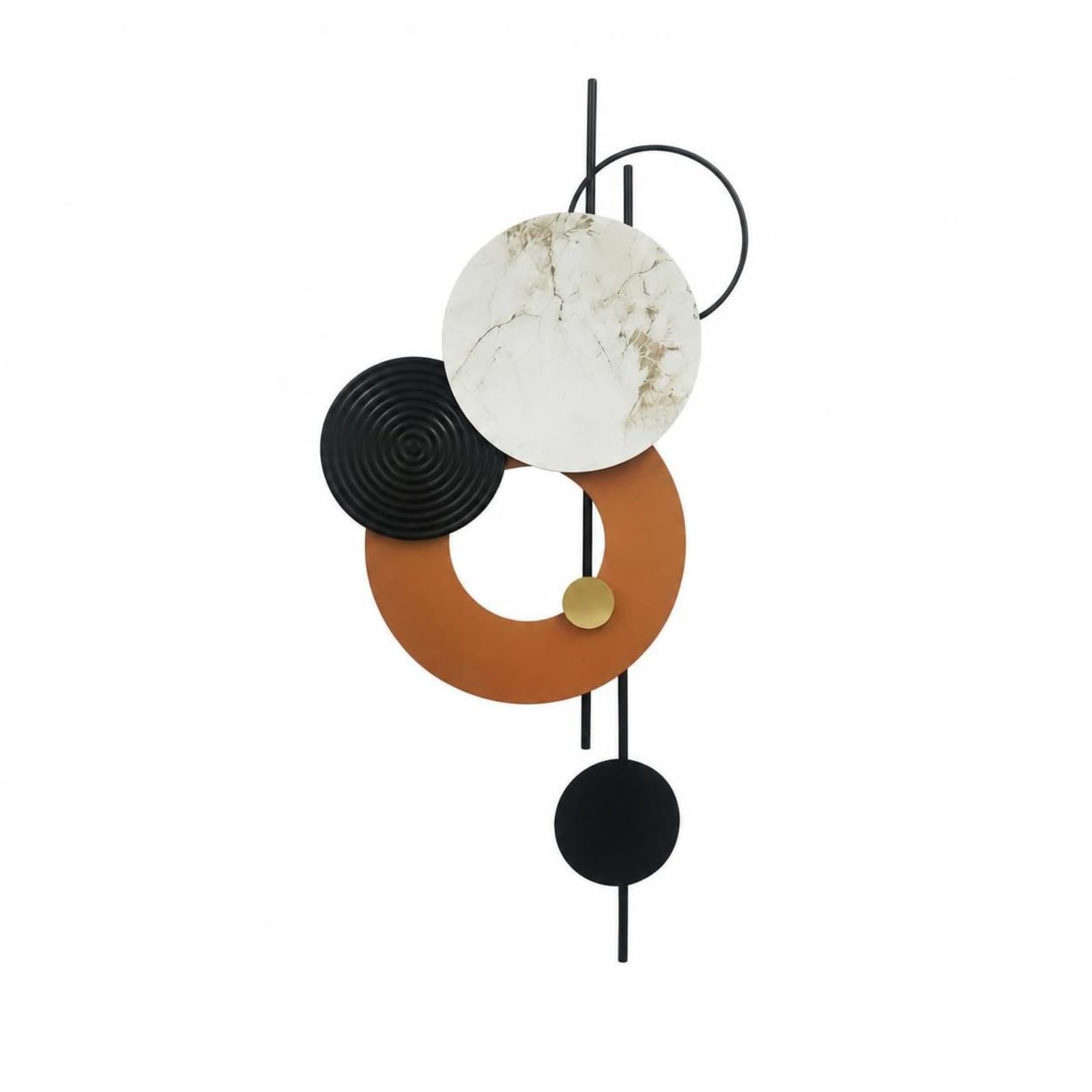 DimyFew Decorazione da Parete con Cerchi Concettuale Decorazione Geometrica con Cerchi Astratto Pannello Decorativo da Parete per Proprietari di Casa