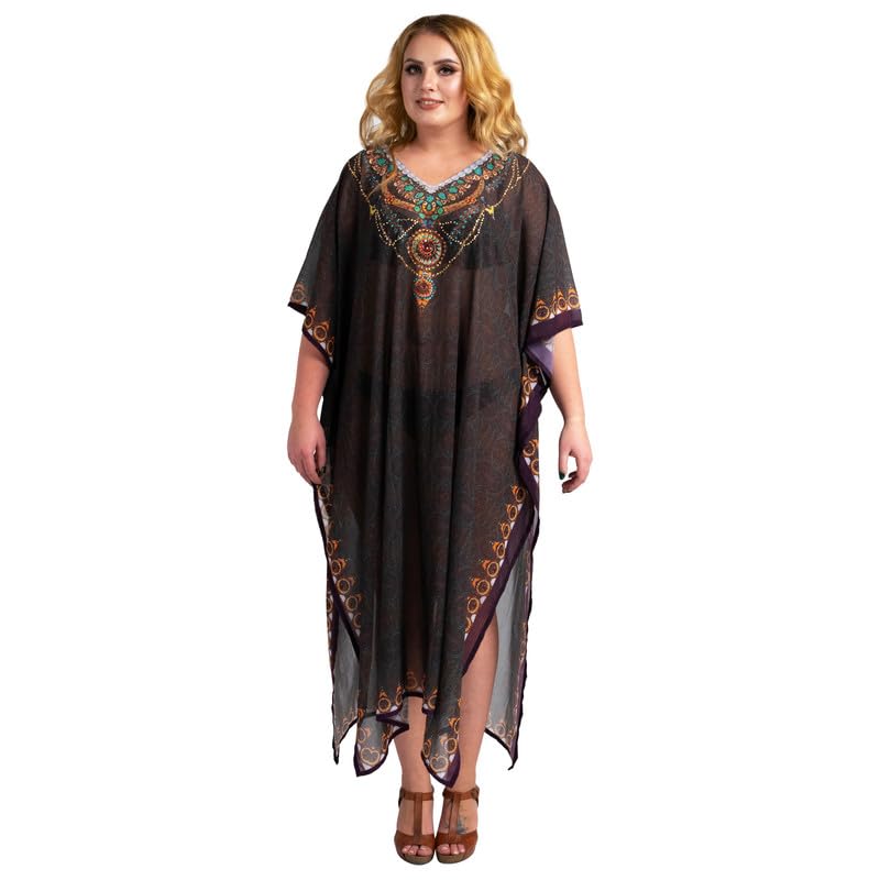 Image of Miss Lavish London Women's Kaftan- Kaftan Dress for Casual, Party, Evening, Vacation and Everyday Wear