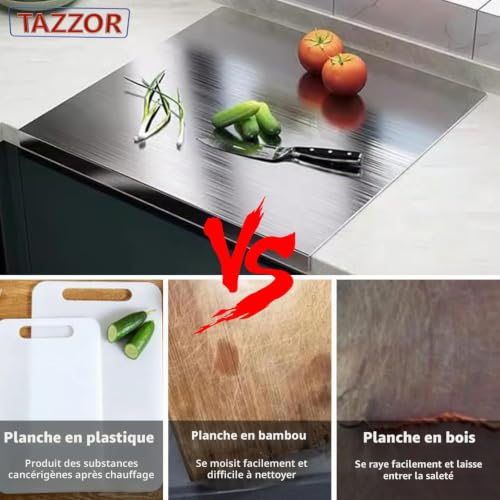 Planche en acier inoxydable durable pour restaurant et bar
