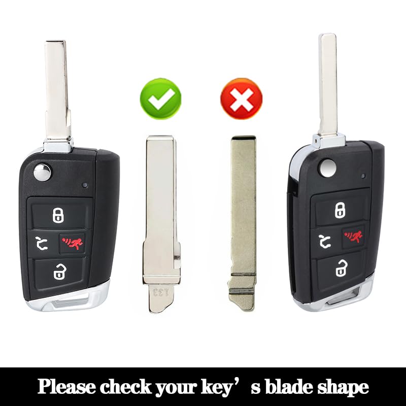 Amazon.com: Keyecu Replacement Smart Remote Car Key Fob for