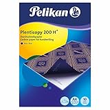 Pelikan Pochette de 10 films Bleues carbone A4 Plenticopy pour écriture main, dos ciré Lot de 10