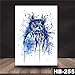 Produktbild adgkitb 3 stücke Bunte Zeichnung Temporäre Tätowierung Frauen Männer Kunst Catoon Eule Aufkleber Design Wasserdicht Tattoo Aufkleber 11 21X14,8 cm
