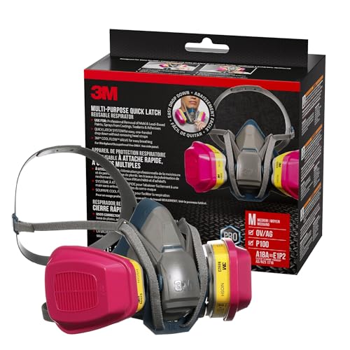 3M - 65023QLHA1-C Pro MultiPurpose Respirator with Quick Latch Medium