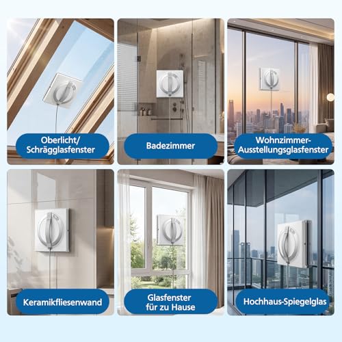 12 Stück Reinigungspad für Ecovacs Winbot W2S / W2S Omni Fensterputzroboter, Reinigungstuch für Ecovacs Winbot Waschbare Mikrofaser Wischtücher