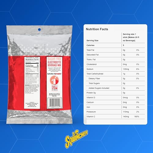 Image of Sqwincher Zero Qwik Stik, Watermelon, Sugar Free, Low Calorie, Low Sodium Electrolyte Powder Hydration Drink Mix, .11 0z Packet (Pack of 50) | Zero sugar electrolyte mix, fast-dissolving single-serve sticks, just add to 20oz water bottle for quick on-the-go hydration
