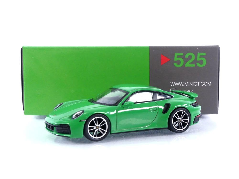 ミニカー MINI GT Porsche 911 Turbo S Python Green Breatoi Mini GT 1:64 Porsche 911 Turbo S Python Green LHD