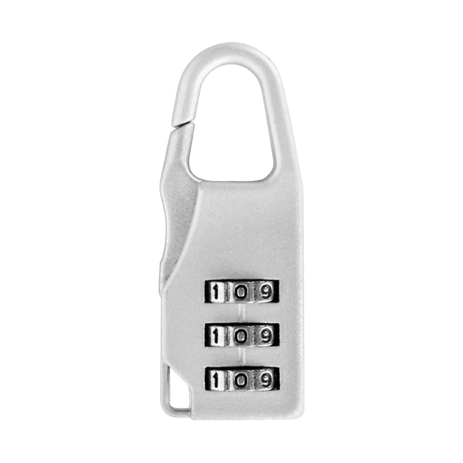 SYGA Portable Luggage Lock 3 Digit Code Number Padlock Sliding Combination Travel Number Lock for Suitcase, Backpack, Lockers, Cabinet, Briefcase, Travel Bag, Gym, Laptop, Baggage Bag - Long, Silver-image-15