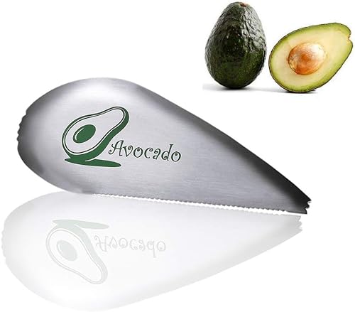 Cortador de aguacate, cortador de aguacate multifunción 3 en 1, rebanada de acero inoxidable de alta calidad, aguacates para hoyos y cucharas de
