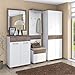 Produktbild Garderobe Komplett - Set A Sagone, 5-teilig, Farbe: Eiche Dunkelbraun / Weiß