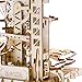 ROBOTIME 3D Wooden Puzzle Brain Teaser Toys Mechanical Gears Kit Unique Craft Kits Tower Coaster with Steel Balls Executive Desk Toys