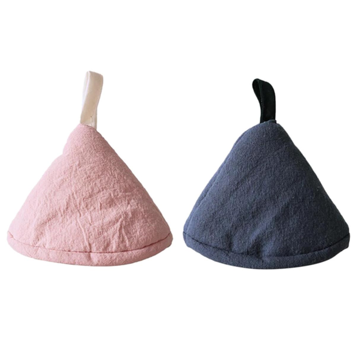 Lot de 2 mini maniques en coton, isolation thermique, pour plats chauds, passent au micro-ondes et aux ustensiles de cuisson