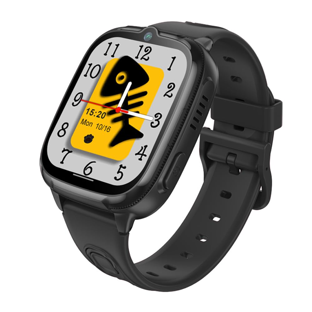 Montre intelligente 4G pour enfants avec traqueur GPS et appel vidéo – Écran tactile HD de 1,8", SOS, suivi d'itinéraire, chat vocal et texte, étanchéité IPX7, mode école, montre intelligente