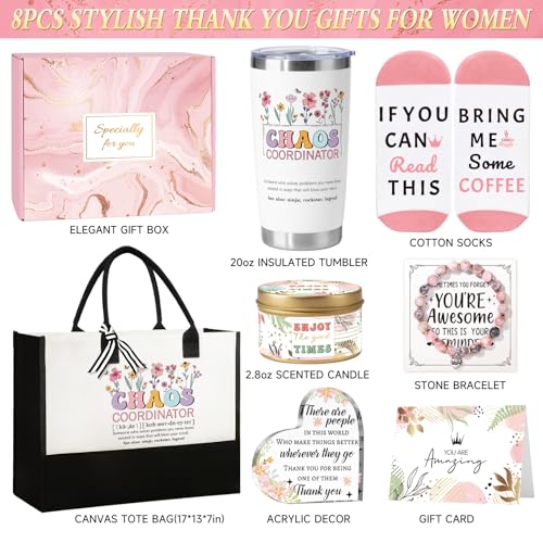 Gracias regalos para mujer, bolsa tote de lienzo miniatura 3