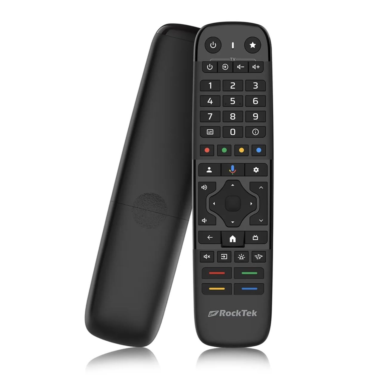 RockTek RC45 Bluetooth Voice Remote – Compatible with Google TV & Android TV, Air Mouse, IR Learning, Backlit Keys - 2