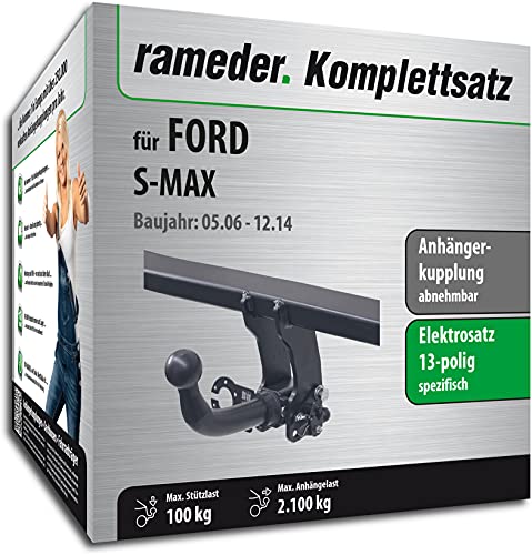Westfalia Anhängerkupplung Abnehmbar Für Ford S-Max + Galaxy 7-Sitzer Ab 09/2015