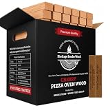 Heritage Smoke Wood Cherry Pizza Oven Wood with Fire Starter - Kiln Dried Cherry Hardwood Firewood 6' Logs for Brick Fire Pizza Ovens & Grills, 6 lb, Low Smoke, High Heat, Competition-Grade Clean Burn
