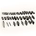 REAMTOP 39pcs Hole Hollow Punch Cutter Set for Leather Craft & Polymer Clay Jewelry DIY Tool