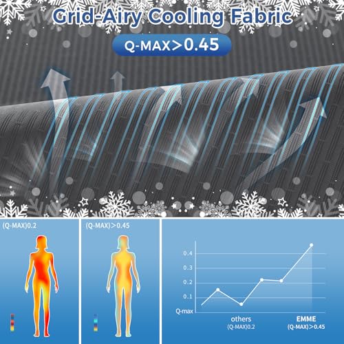 Image of EMME Cooling Throw Blanket Summer Blanket for Hot Sleepers Cold Throws for Couch Sofa Bed Thin Lightweight Double-Sided Keep Body Cool for Kids Adults Dark Grey