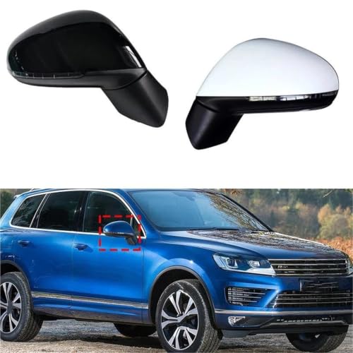 Rétroviseur voiture électrique pliable gauche noir pour Touareg 2011-2018 - 2