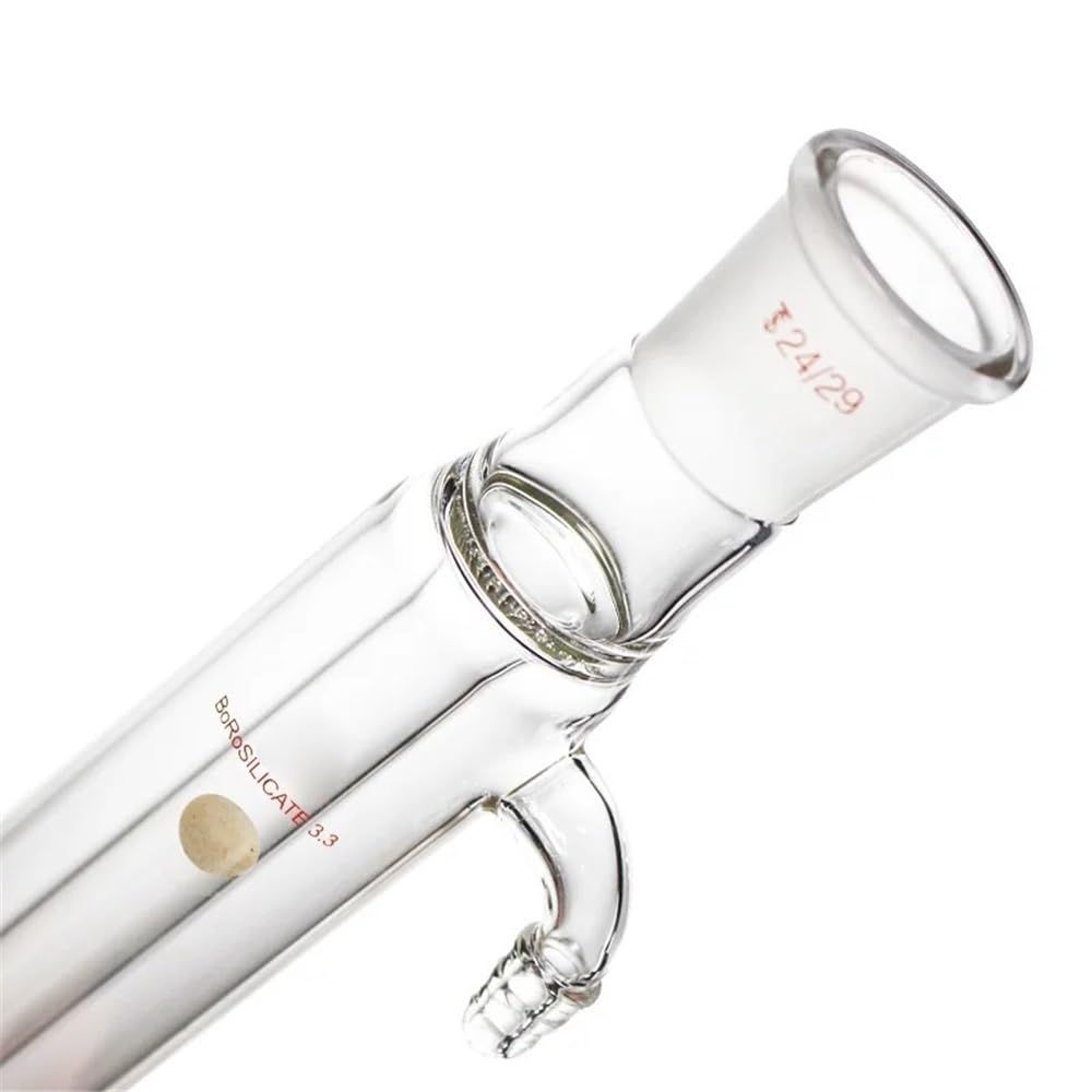 Equipos y suministros de laboratorio Condensador de 400 mm 24/29 con tubo interior en espiral, boca esmerilada estándar, vidrio borosilicato, equipo laboratorio