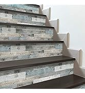 Amazon.com: funlife 14Pcs Peel and Stick Contact Paper Stair Stickers ...