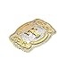 xinqida Fashion Cowboy Belt Buckles for Men Initial Letters A to Z Western Belt Buckle,Gold