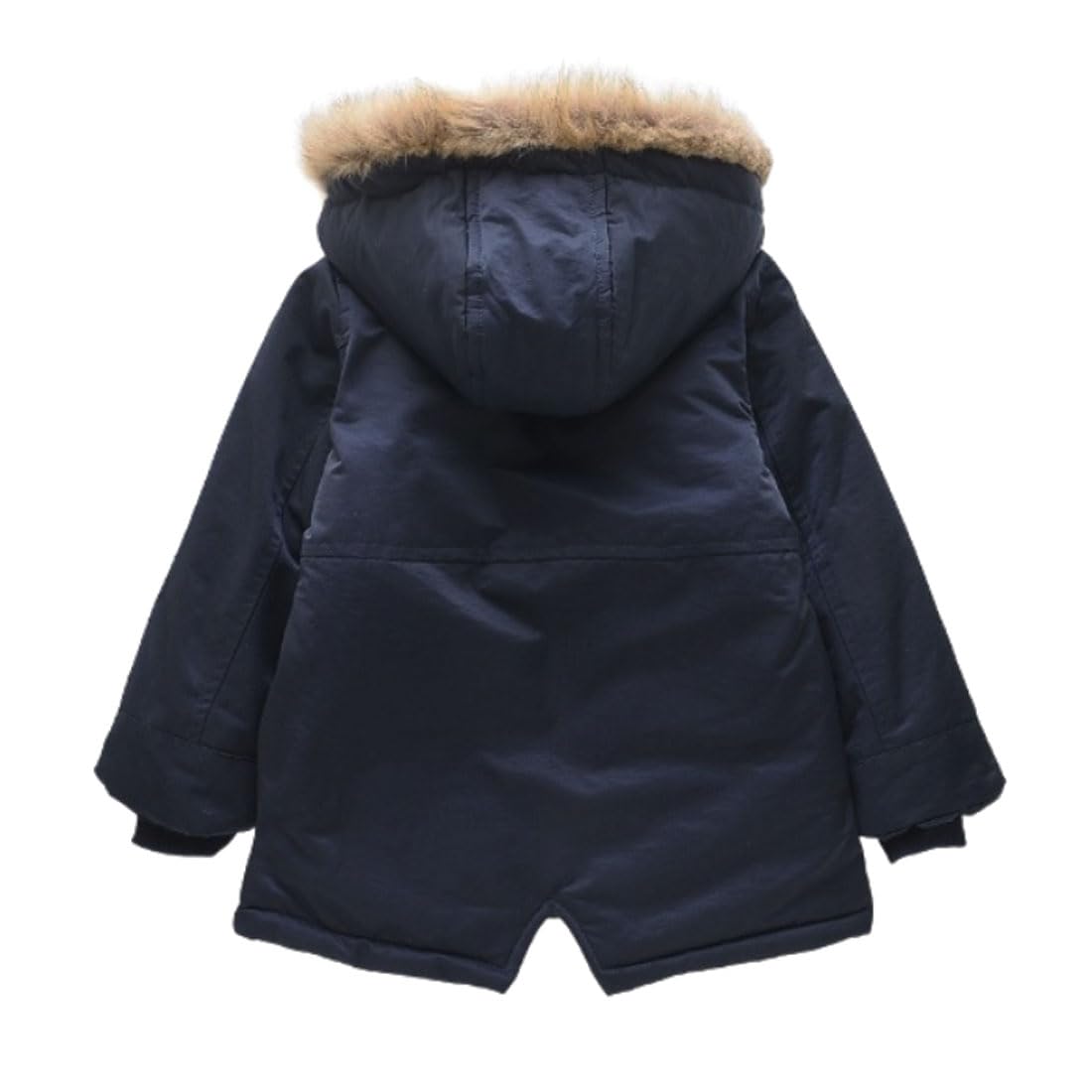 Chaqueta acolchada con forro polar para niños, abrigo grueso de invierno con capucha impermeable para invierno
