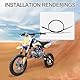 GOOFIT Tachokabel Kilometerstand Kabel für 4-Takt 50cc -125cc Dirt Bike Motorroller Moped Dirt Bike Motor Scooter