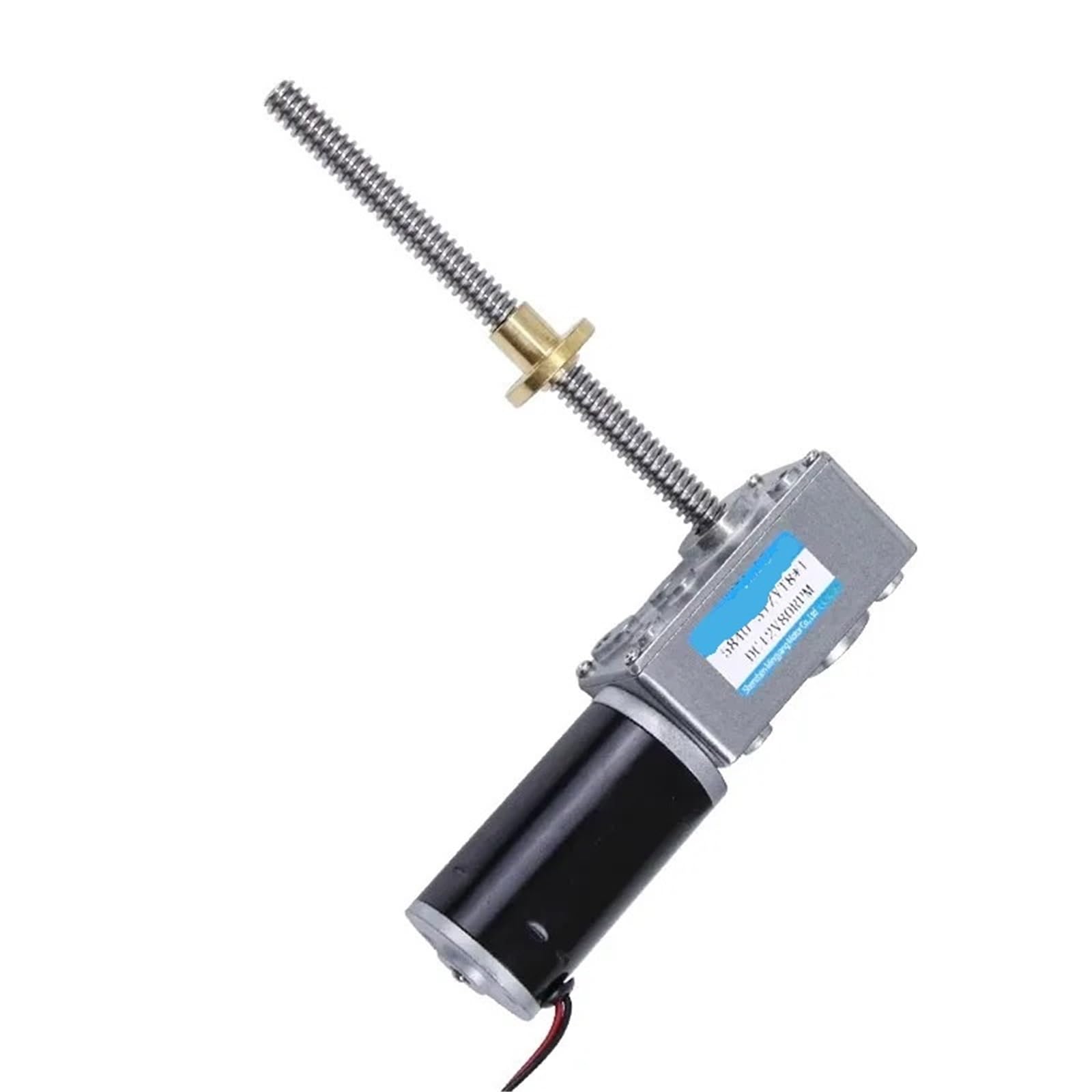 1 unidad de motor eléctrico con reductor de engranajes helicoidales, eje roscado T8 de 115 mm/215 mm, 12 V/24 V CC. | 215mm 2 head,80rpm,24V