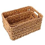 Un ajout élégant à votre pièce : rehaussez instantanément votre décoration en plaçant ces petits paniers de bureau sur votre table. ils complèteront à merveille votre collection de paniers de rangement décoratifs