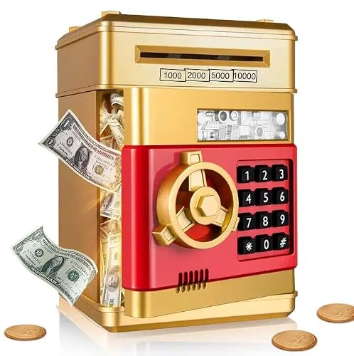 DONGHENG DOLLS Piggy Banks for Kids, Electronic Password Code Money Banks ATM Banks Box Coin Bank for Children Boys and Girls