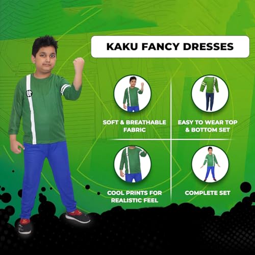 Image of Kaku Fancy Dresses Superhero Costumes - Superhero Theme Party, Halloween, Role Play Fancy Dress for Boys